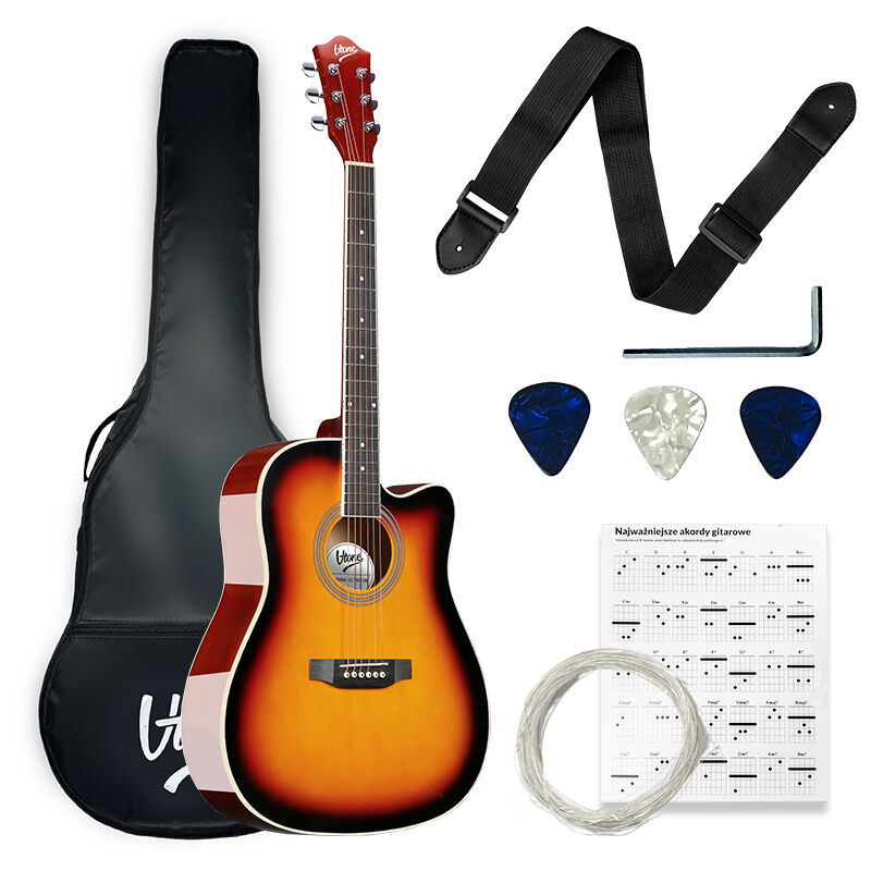V-TONE AG TWO SB Set de démarrage pour Guitares acoustiques, Sunburst