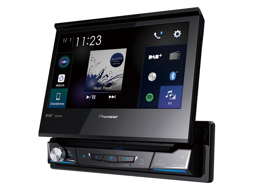 Pioneer AVH-Z7200DAB Apple CarPlay, Bluetooth et USB