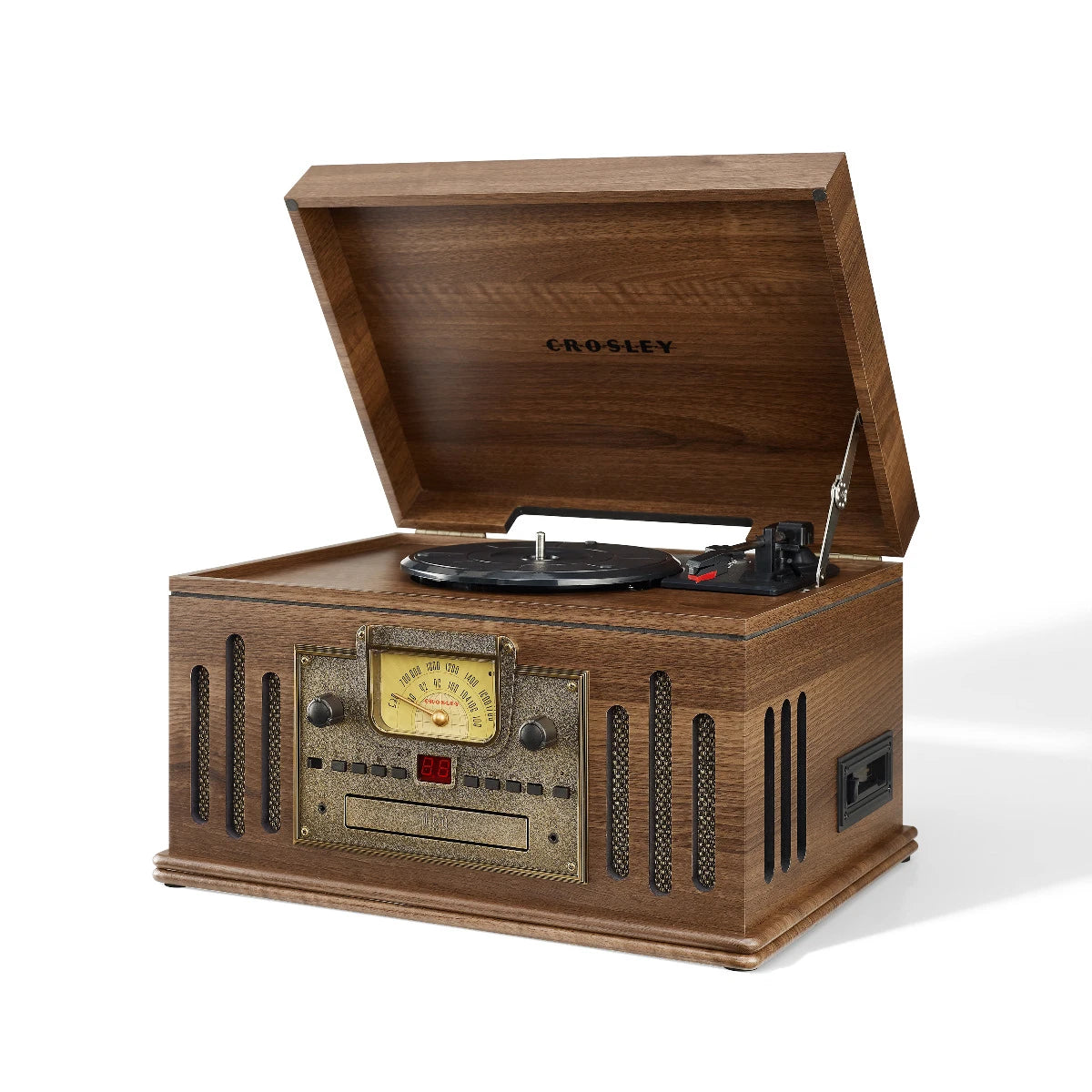 Crosley Musician 8-en-1 système musical, noyer