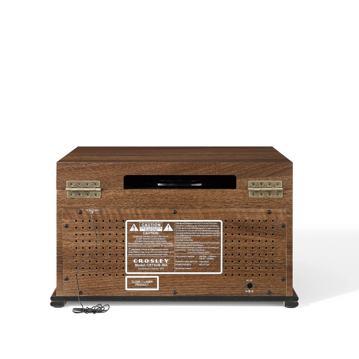 Crosley Musician 8-en-1 système musical, noyer