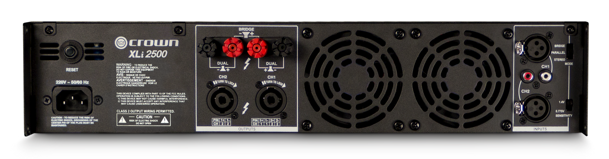 Crown XLi2500 Amplifier 2 x 500 Watt 8 Ohm