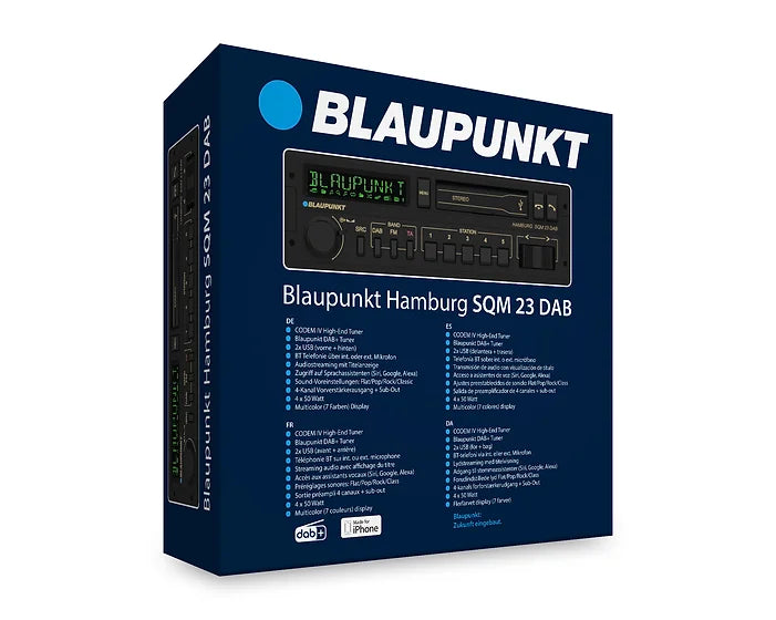 Blaupunkt Hamburg SQM 23 DAB Car radio w. DAB+ and Bluetooth