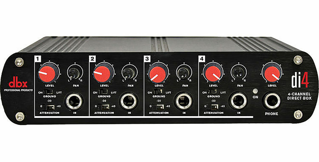 dbx DI4 4-kanals Boîte DI, Line Mixer