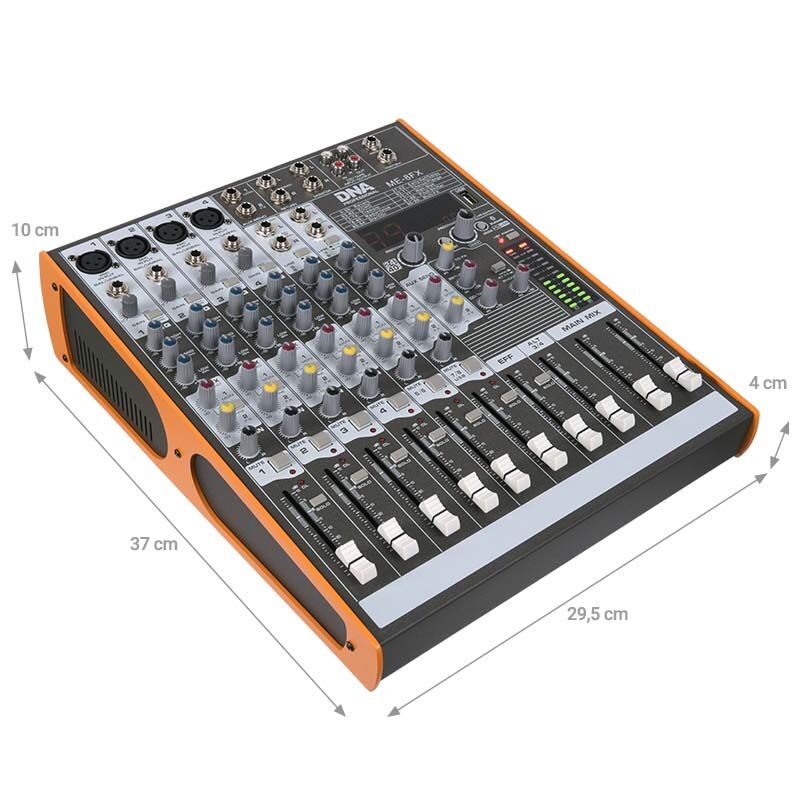 DNA ME-8FX mélangeur 8 canaux avec Bluetooth