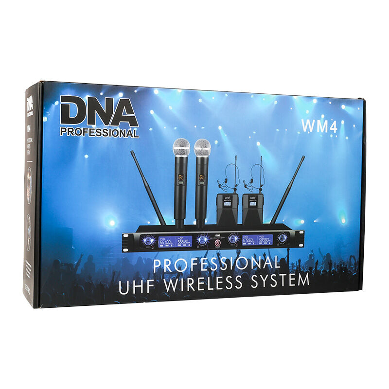 DNA WM4 Ensemble de microphones sans fil combiné