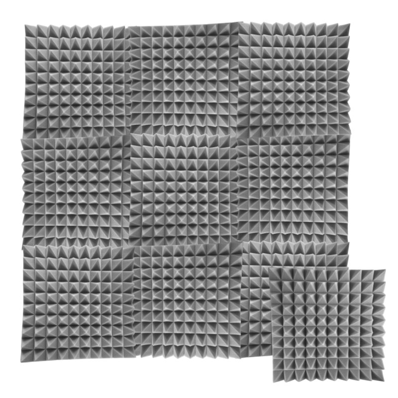 DNA AM2 GY panneaux acoustiques 10 pièces gris autocollants