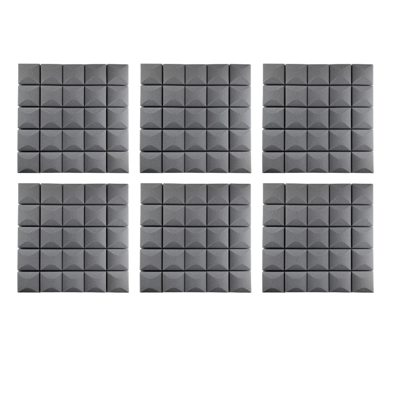 DNA AM5 GY panneaux acoustiques 6 pièces gris autocollants