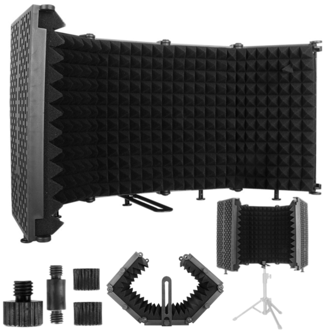 DNA NSN bærbar, foldbar akustisk kabine med 5 paneler