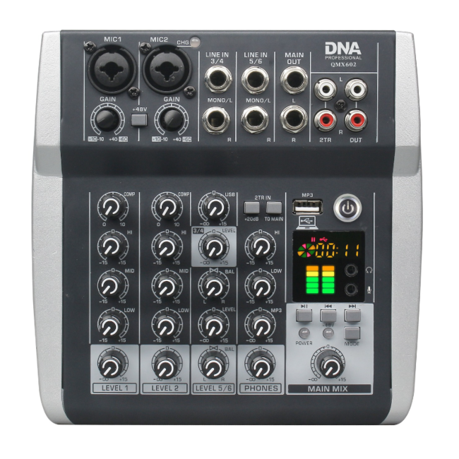 DNA QMX602 Mixeur audio 6 canaux
