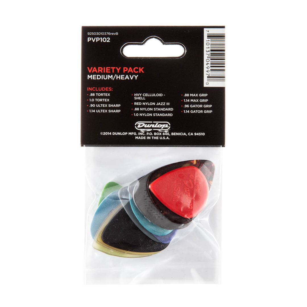 Dunlop 12-PVP102 Médiators 12 pcs. (Medium/Heavy)