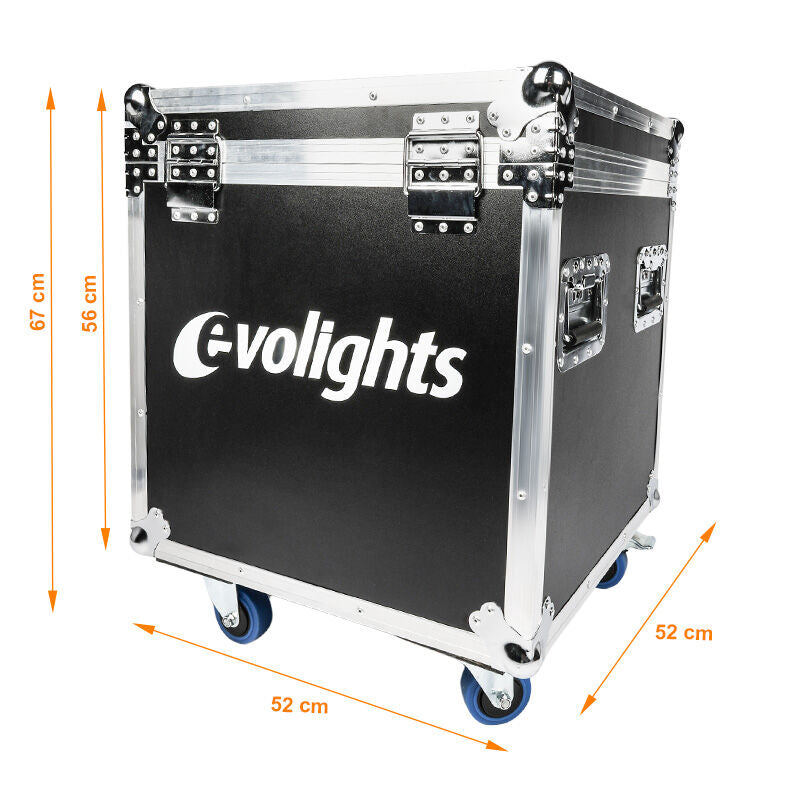 Flightcase pour 2 x Evolights Lumeno