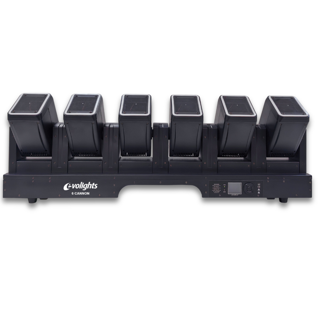 Evolights 6 canons mobiles 6x60W RGBW