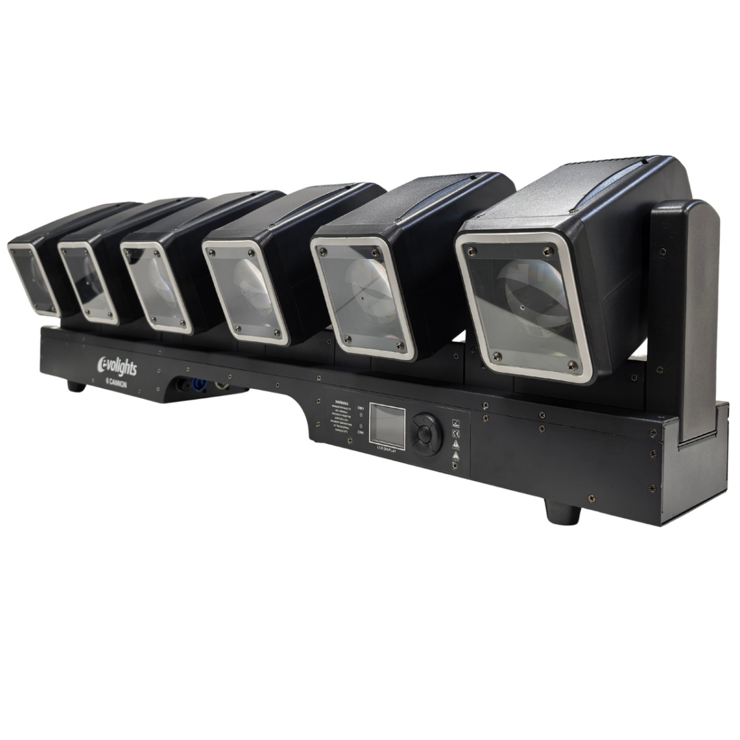Evolights 6 canons mobiles 6x60W RGBW