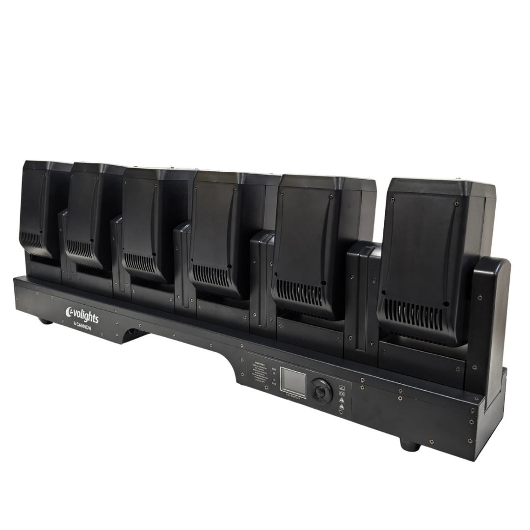 Evolights 6 canons mobiles 6x60W RGBW