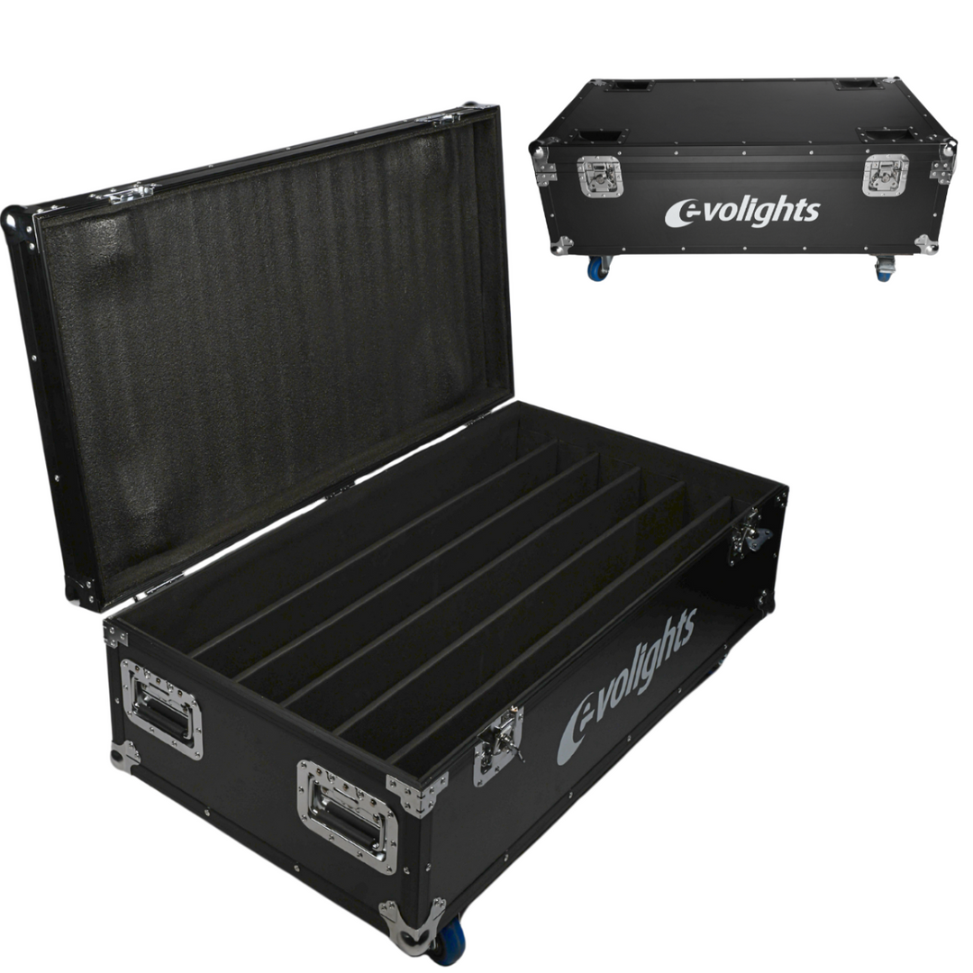 Flightcase pour 6 Evolights Pixel Bar 18x10W RGBW