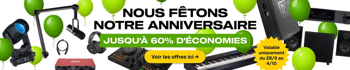 Nous fêtons notre anniversaire – jusqu’à 60 % d’économies