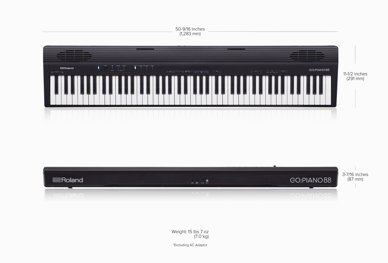 Roland GO:PIANO88 Keyboard (Black)