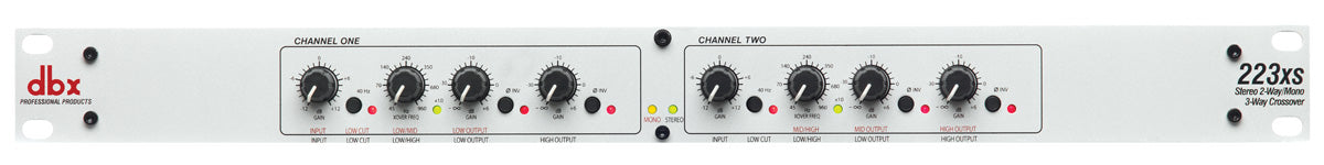 dbx 223XS Stereo 2-Way/Mono 3-Way Crossover