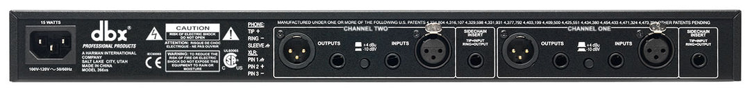 DBX 266XS 2-kanals Compresseur/Gate
