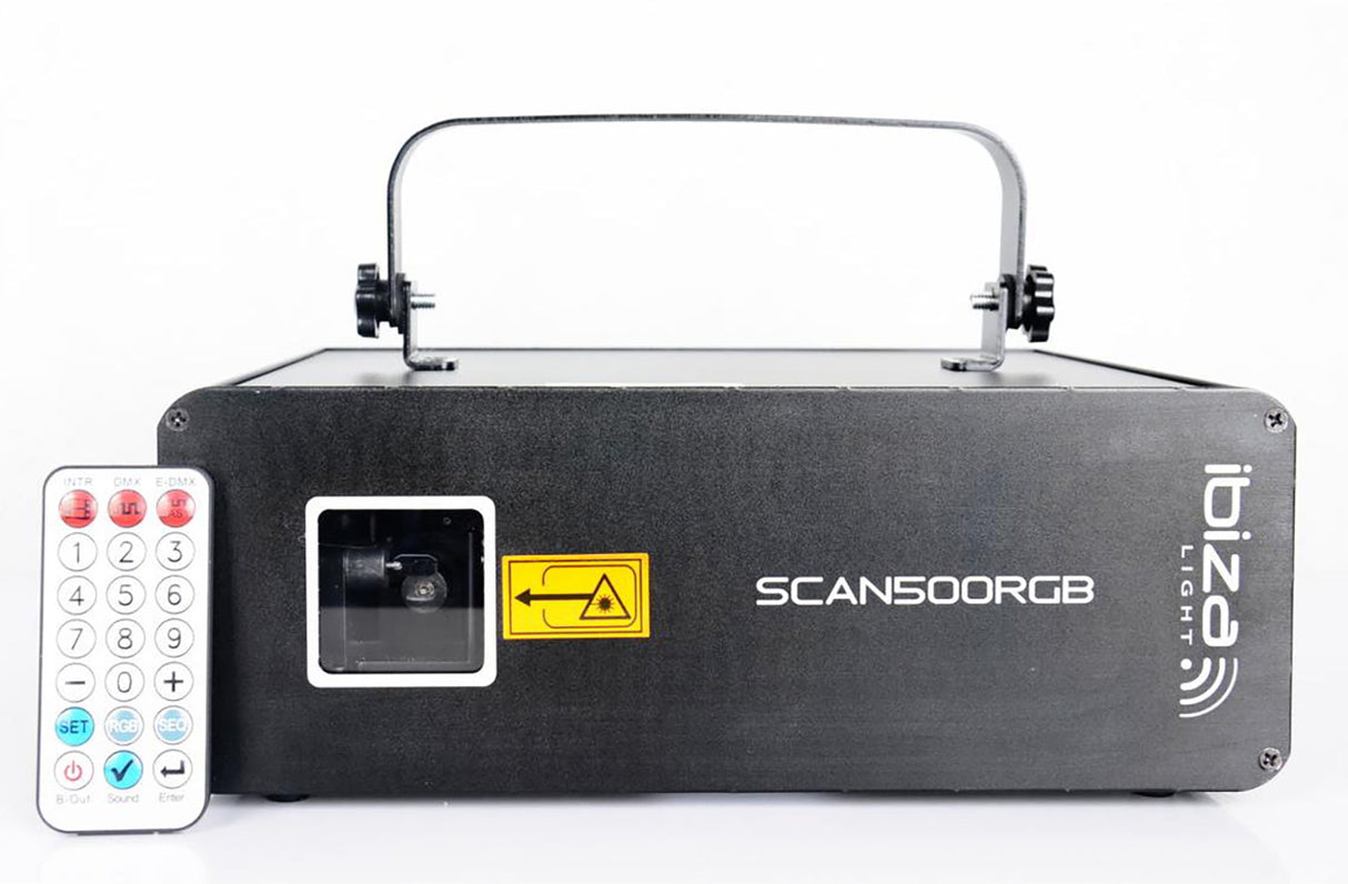 Ibiza Laser light w. DMX (RGB, 500MW)