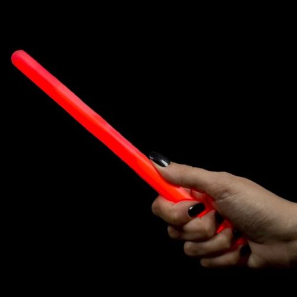 10 pcs Bâtons lumineux 10" (Rouge)