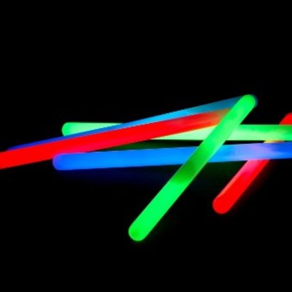 10 pcs Bâtons lumineux 10" (Couleurs mélangées)