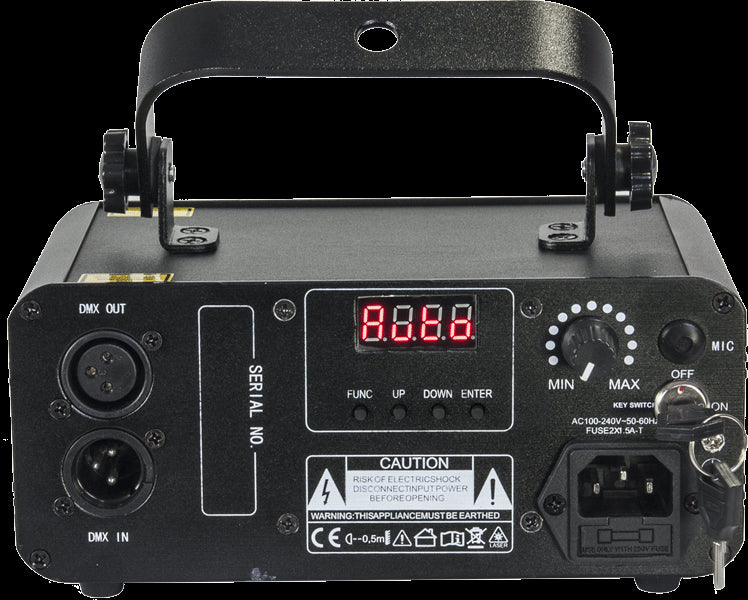 Ibiza Laser light w. DMX (Green, 60MW)