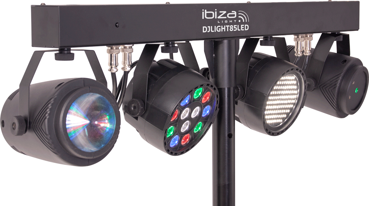 Ibiza LED Lightbar Moonflower, Laser and Strobe