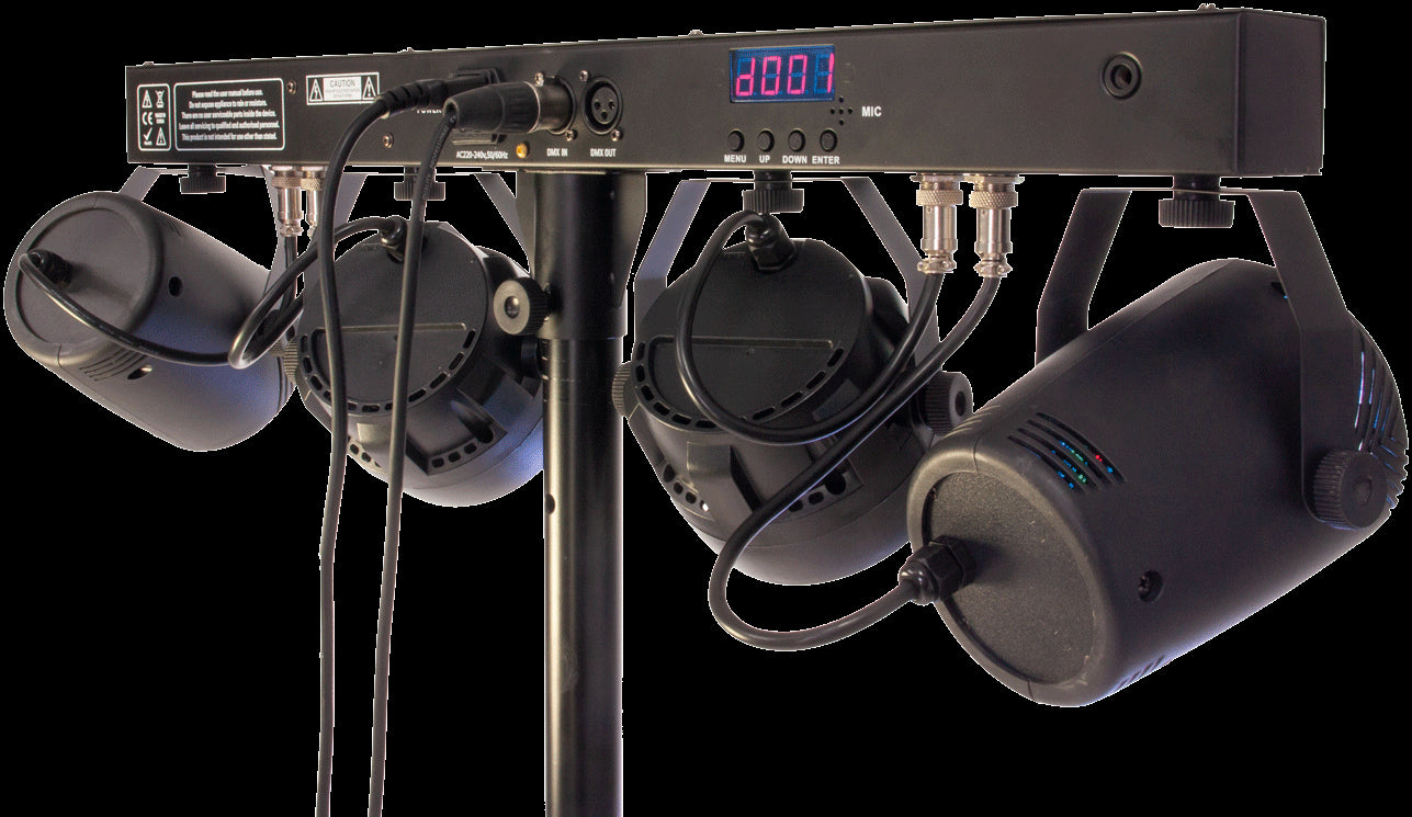 Ibiza LED Lightbar Moonflower, Laser and Strobe