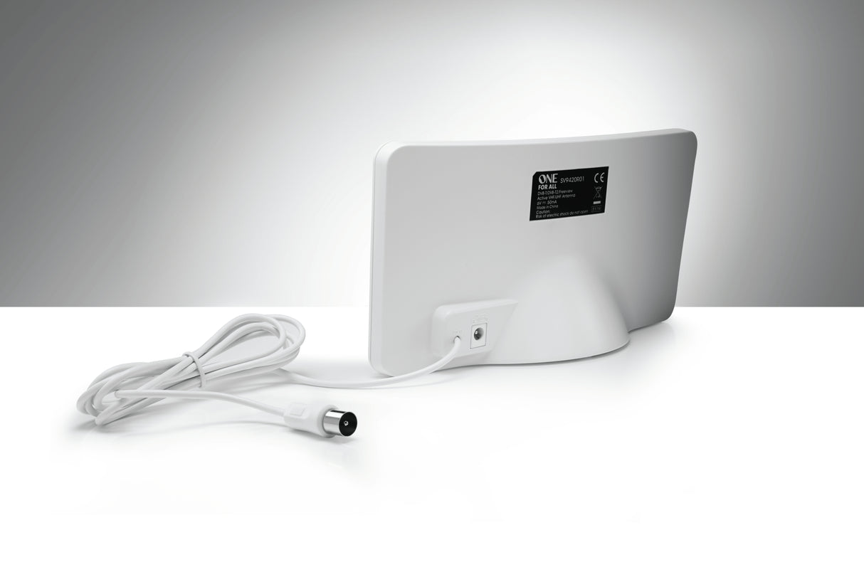 Antenne TV et DAB+ Intérieure (Blanc)