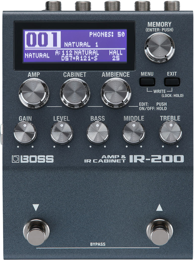 Boss IR-200 Pédale Simulateur d'Ampli pour Guitare