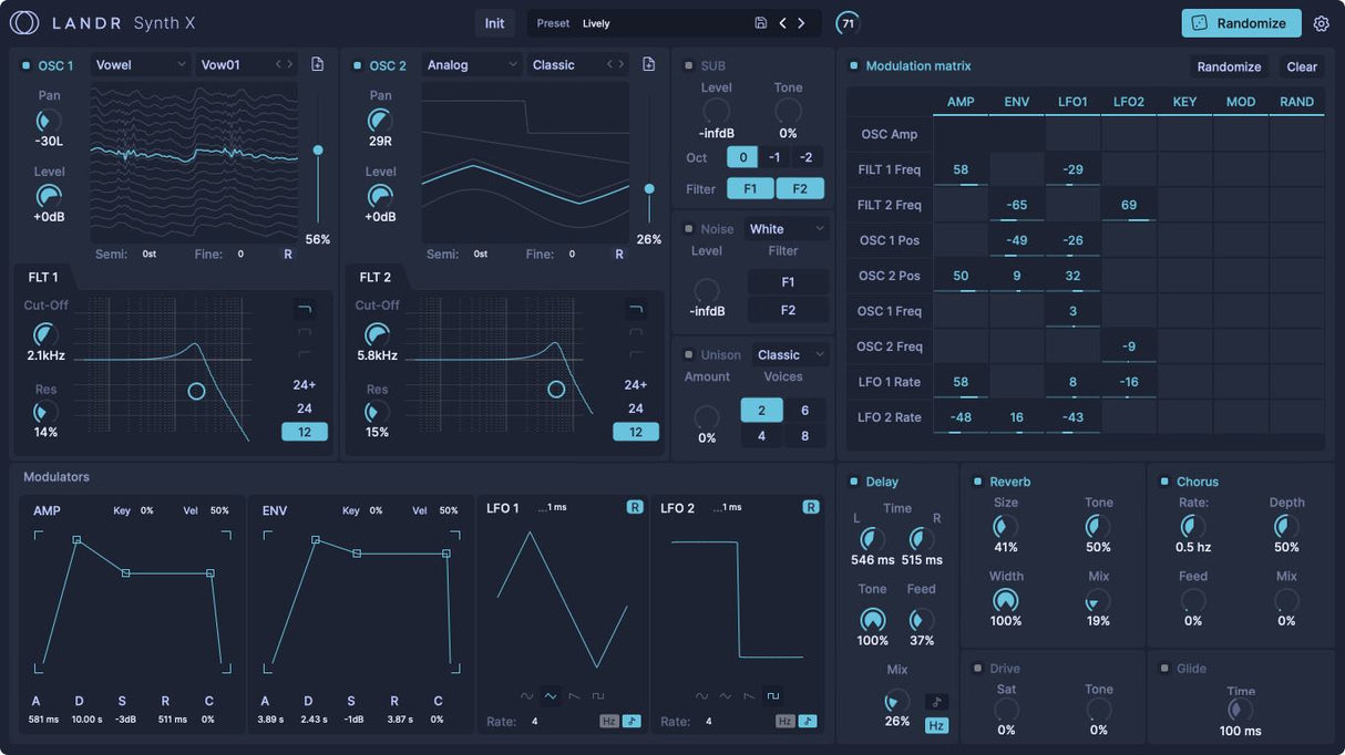 LANDR Synth X