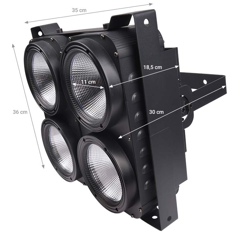Light4Me LED Blinder 4x100W (WW/CW)