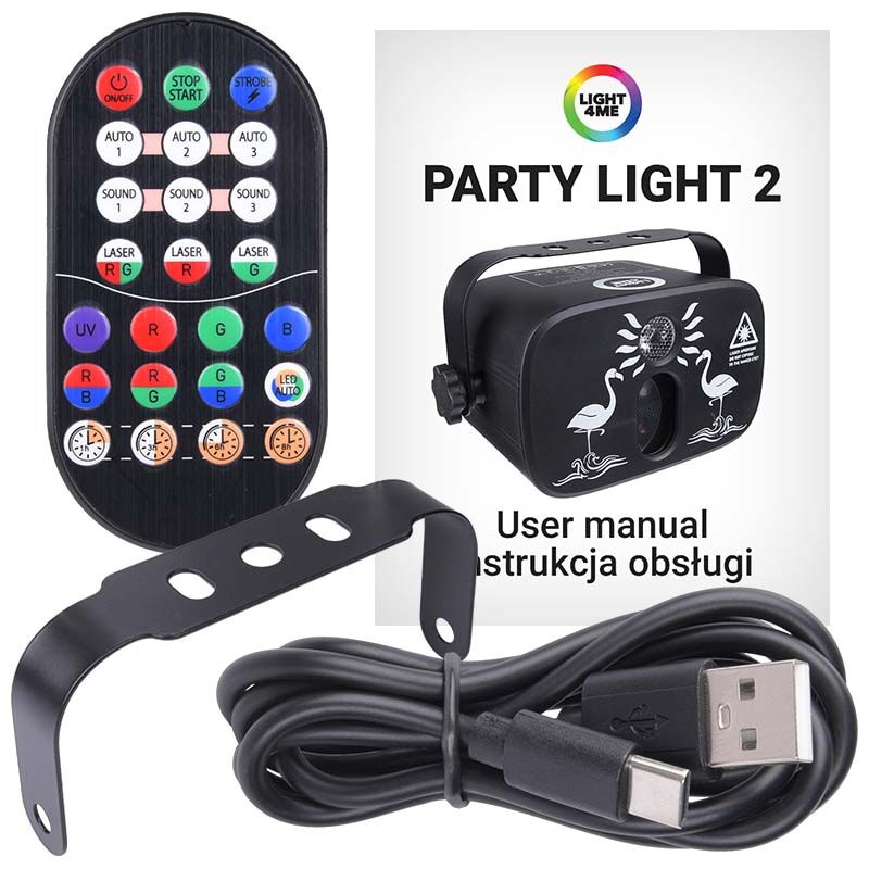 LIGHT4ME PARTY LIGHT 2 effet LED éclairage disco