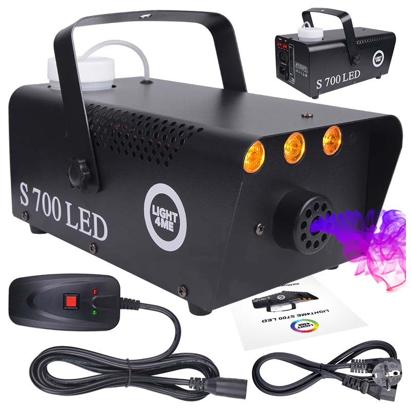 LIGHT4ME S 700W générateur d’effets LED de fumée et de brouillard avec télécommande