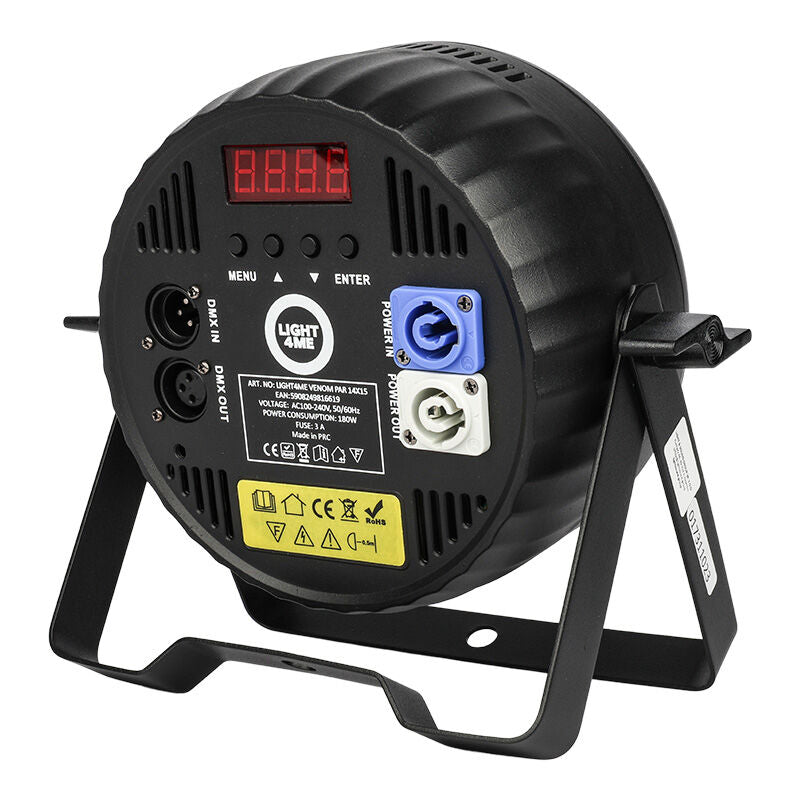 Light4Me Venom PAR 14x15 RGBW LED Projecteur PAR