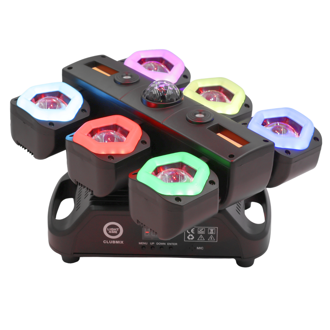 Light4Me CLUBMIX Multi-effet LED 6-en-1