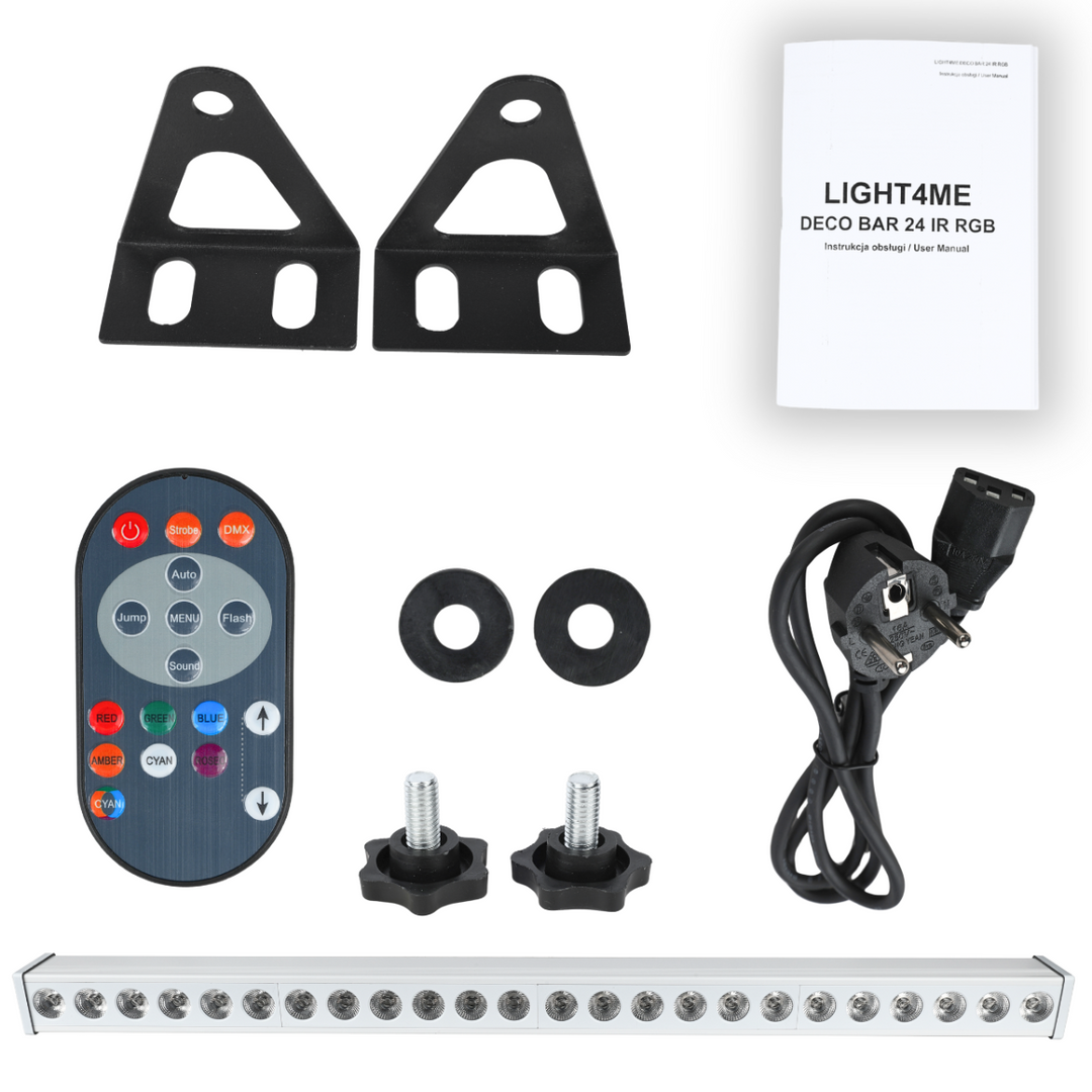 LIGHT4ME DECO BAR 24 RGB IR WH variateur de lumière avec éclairage LED