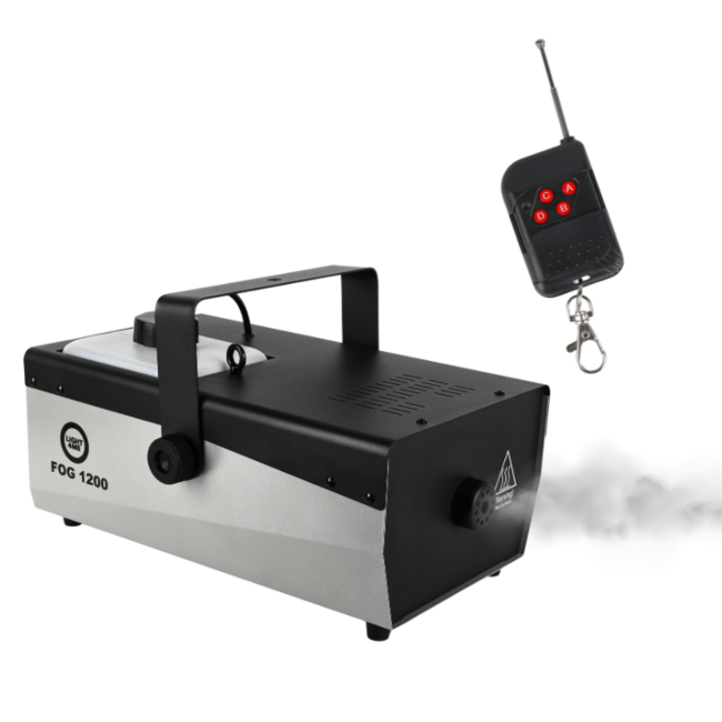 Light4Me Fog 1200 V2 Machine à brouillard 1200W avec télécommande sans fil & DMX