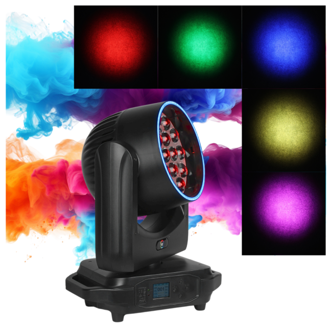 LIGHT4ME SKY WASH 19x15W RGBW moving head-lys