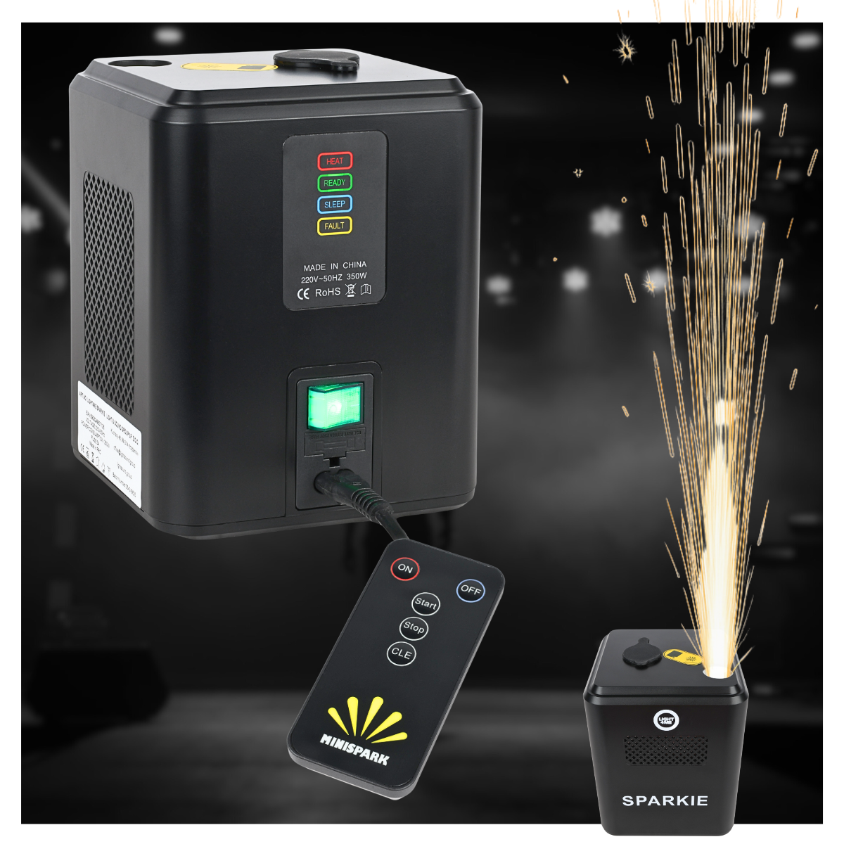 SPARKIE 350W Spark Generator – Trådløs fjernbetjening, op til 3,5 m gnisteffekt