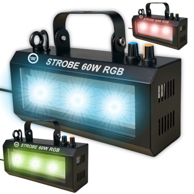 LIGHT4ME STROBE 60W RGB effet stroboscopique
