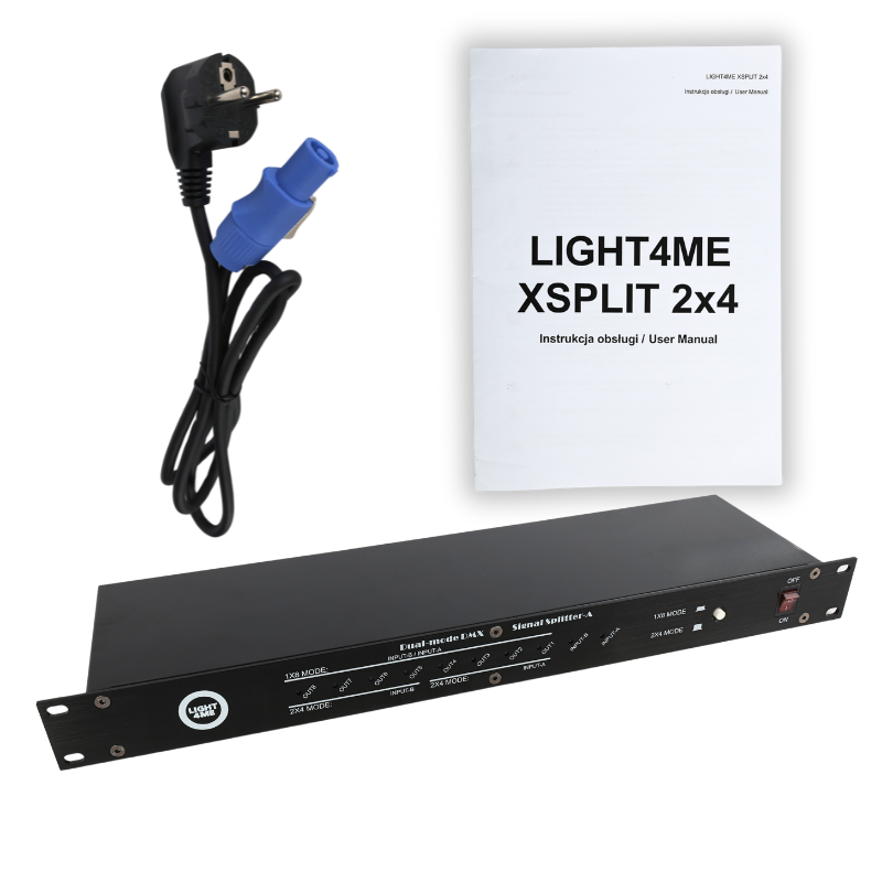LIGHT4ME XSPLIT 2x4 DMX Splitter