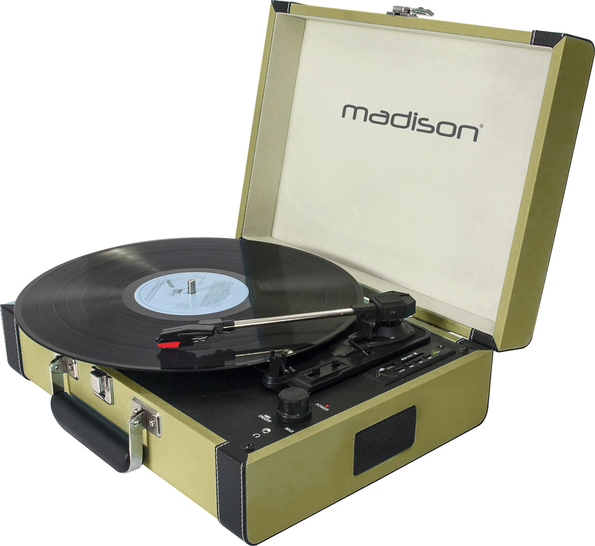 Madison Vintage Turntable with Bluetooth (Green)