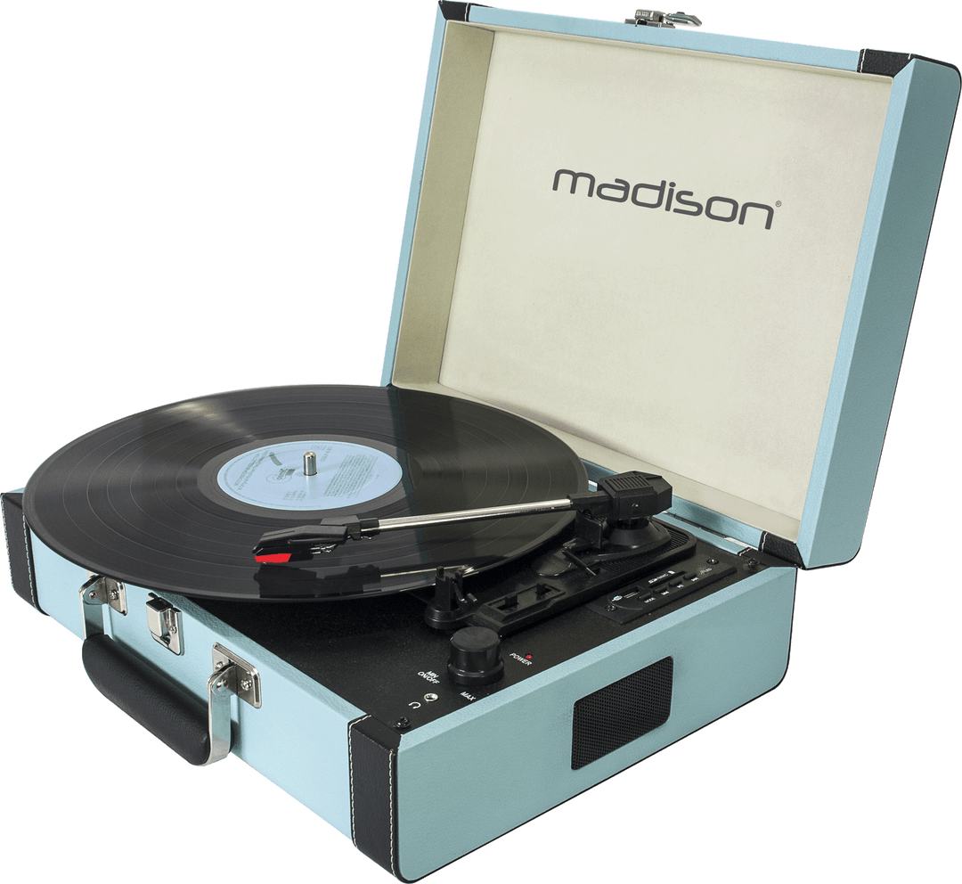 Madison Vintage Pladespiller m. Bluetooth (Bleu Clair)
