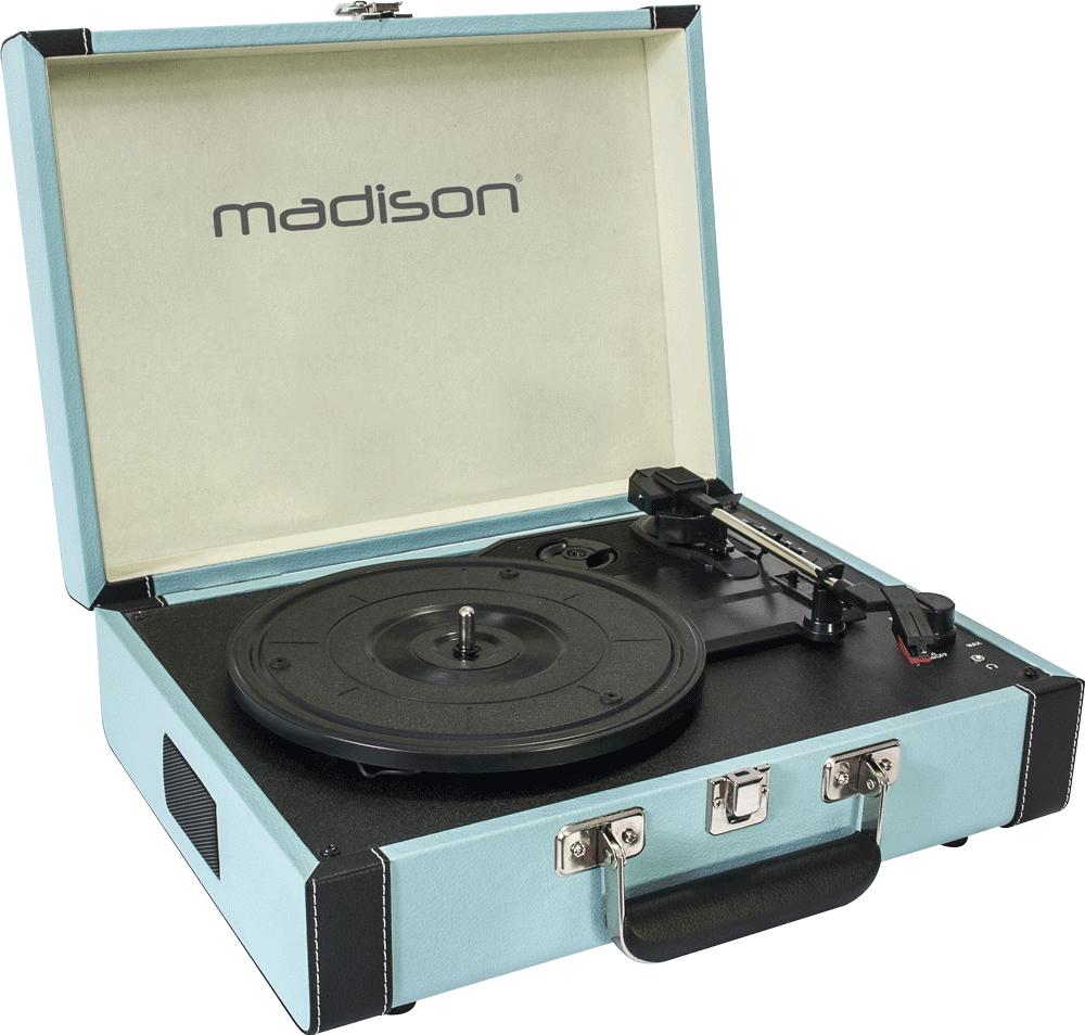 Madison Vintage Pladespiller m. Bluetooth (Bleu Clair)