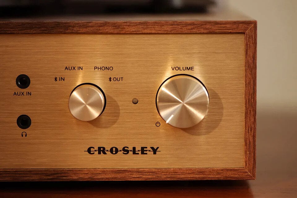 Crosley Miles Platine vinyle, noyer