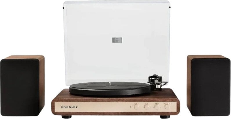 Crosley C65 Platine vinyle avec haut-parleurs, noyer