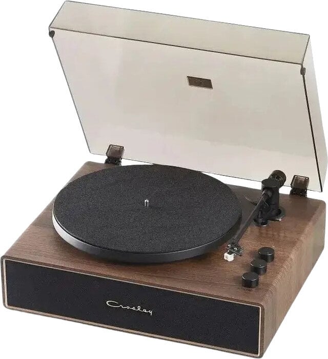 Crosley Stave Platine vinyle, noyer