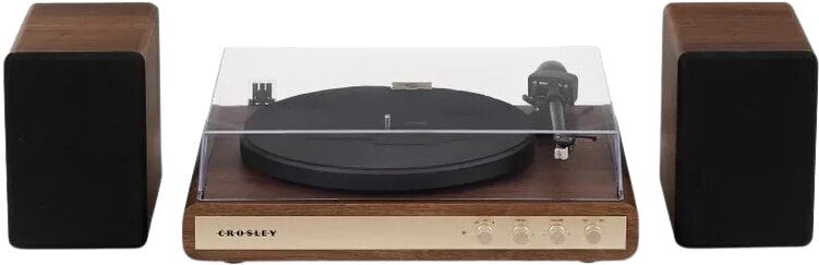 Crosley C65 Platine vinyle avec haut-parleurs, noyer